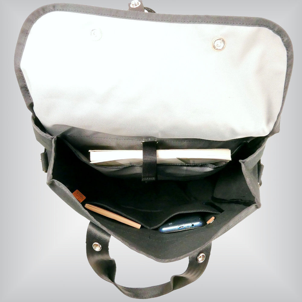Black tote for foldable bike
