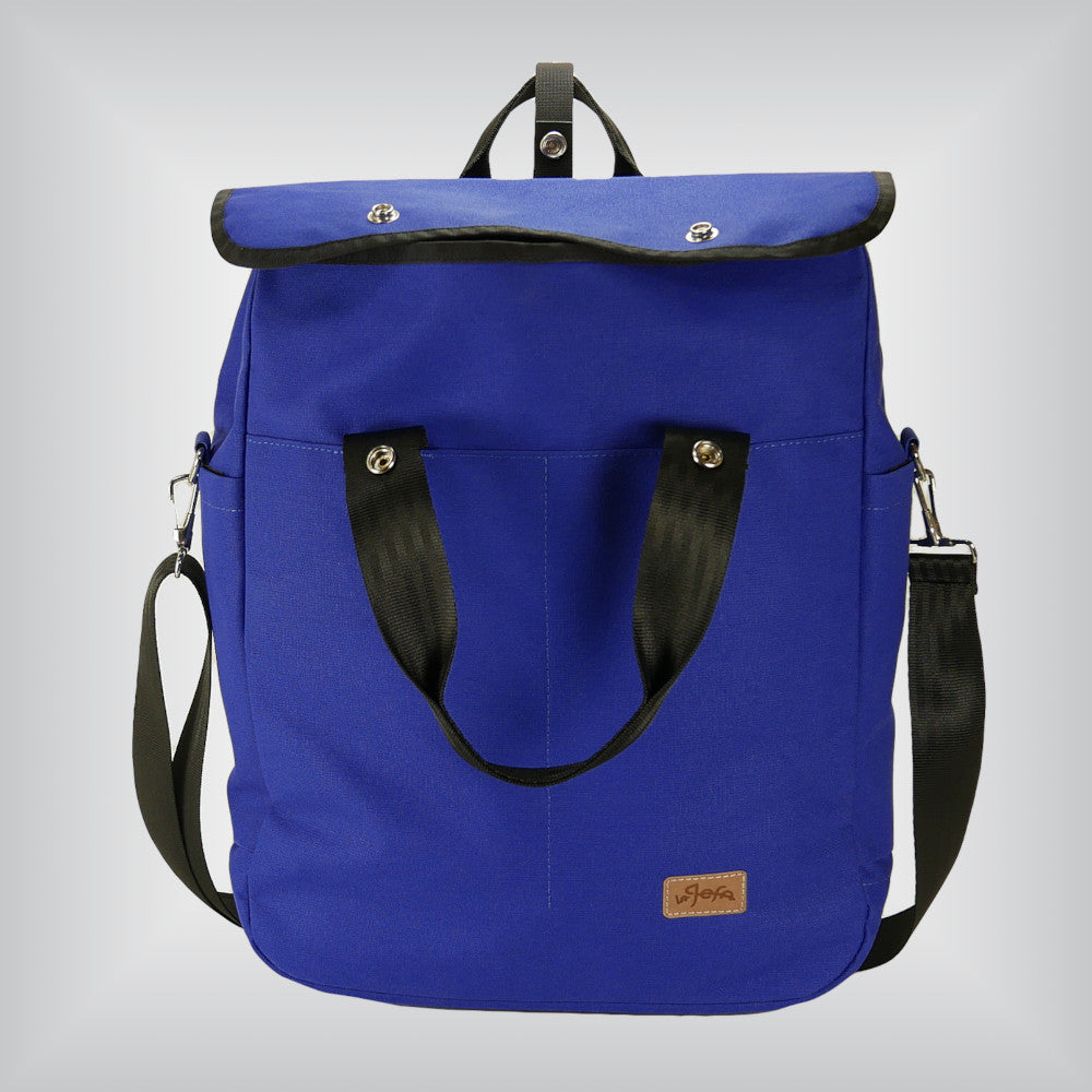 Cobalt tote for foldable bike