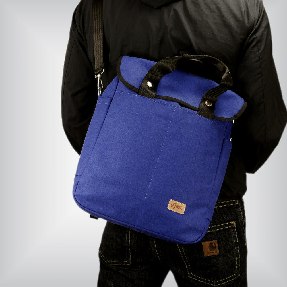 Cobalt tote for foldable bike
