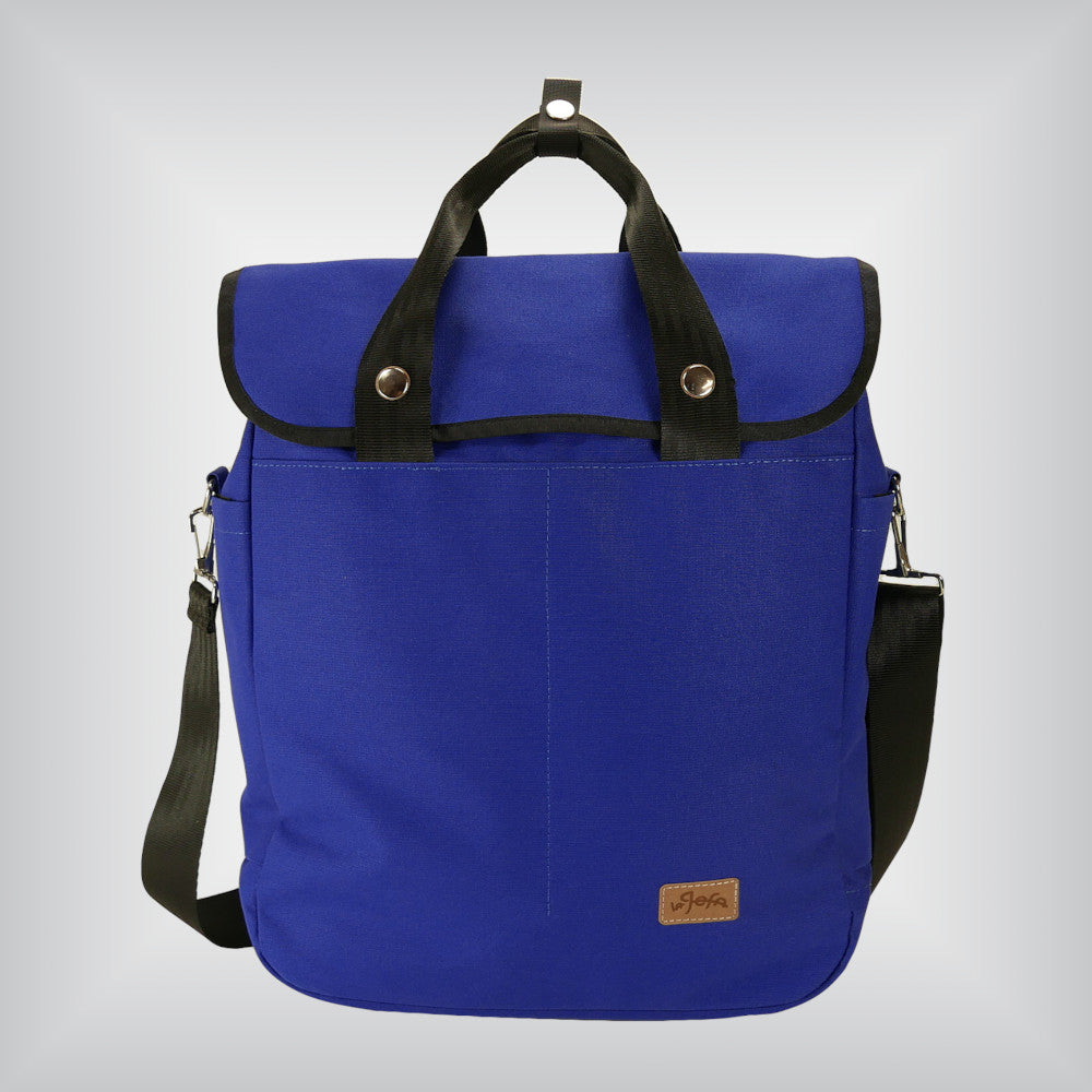 Cobalt tote for foldable bike
