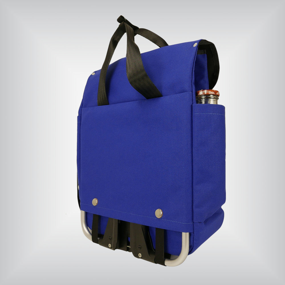 Cobalt tote for foldable bike
