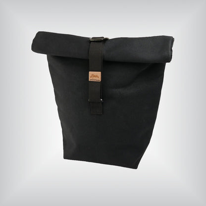 Black simple and waterproof handlebar bag.