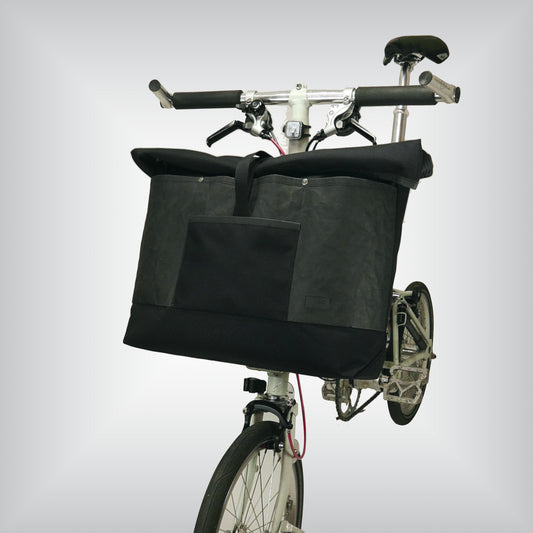 Black oversized tote for folding bike (Cordura)