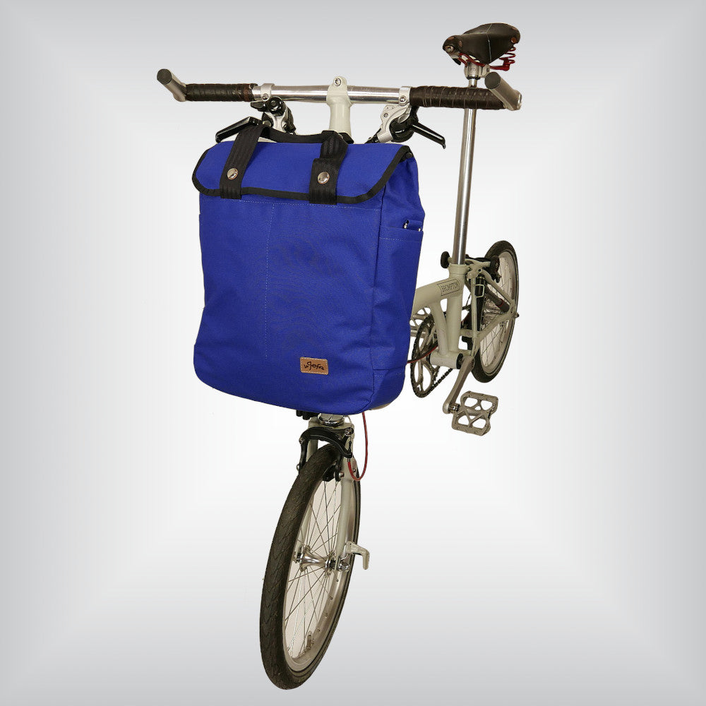 Cobalt tote for foldable bike